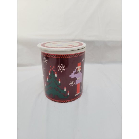 Department 56 Christmas YULETIDE CAROLS Coffee Tea Mug with Cover/Coaster Japan - Picture 6 of 13